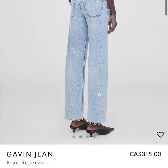 NWT Anine Bing Gavin Jean in Blue Reservoir - Picture 2 of 7
